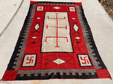 JB Moore Plate Catalogue Large Antique Navajo Rug