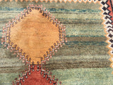 Used Persian Gabbeh Oriental Rug  5’1”x 6’4”
