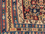1900’s Super Fine Persian Senneh Kilim Flatweave. 4’3”x 6’7”