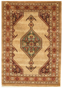 New Pakistan Hand-woven Antique Reproduction of a 19th Century Persian Serab Rug  4'1"x 5'10"