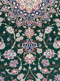 Rare Green Background Persian Nain Oriental Rug  4’6”x 6’7”