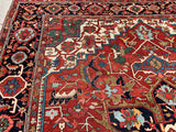 Antique Persian Serapi Karajeh Oriental Rug. 11’2”x 12’8”