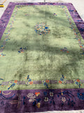Antique Chinese Art Deco Hand Knotted Oriental Rug 14’5”x 9’9”       SOLD