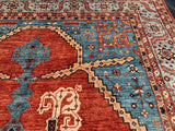 New Hand Knotted Afghanistan Reproduction Of 19th Century Bakhshayish