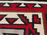 Vintage 1940’s-50’s Teec No’s Pos / Ganada  Navajo Rug. 5’3”x 7’3”