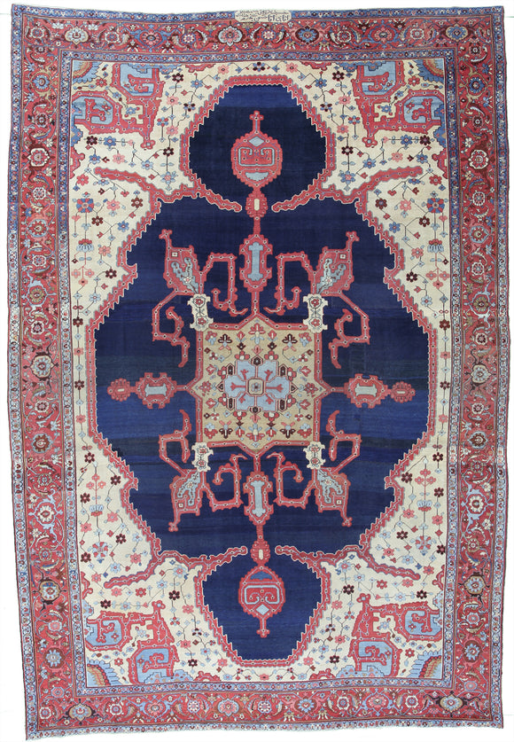1880’s Antique Persian Bakhshayish  12’6”x 18’3”