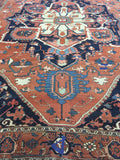 1890’s Antique OverSized Hand Knotted Persian Serapi Oriental Rug  12’2”x 18’2”