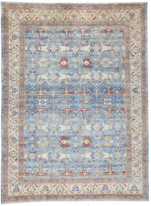 New Pakistani Hand-Knotted Antique Recreation of 19th Century Persian Tabriz.  10’x 13’7”