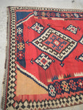 Antique Persian Luri Kilim From The 1920's.  5'10"x 12'6"
