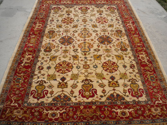 New Pakistan Hand-woven Antique Reproduction of Persian Ferahan Carpet