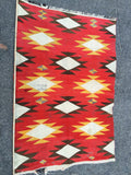 Antique Transitional Navajo Rug with Ganado Influences        4'4"x 6'6"     SOLD