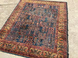 Antique Persian Lilihan Hand-Knotted Village Rug     5'x 5'10" SOLD