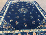 1890's Antique Hand-Knotted Peking Chinese Carpet  8'10"x 11'3"   SOLD