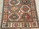 Antique Moghan Caucasian Oriental Rug  3'3"x 7'2"  SOLD