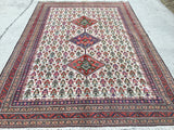 Vintage Persian Hand-Knotted Ardebil Oriental Rug  6'8"x 9'