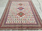 Vintage Persian Hand-Knotted Ardebil Oriental Rug  6'8"x 9'