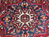 Vintage Persian Hand-Knotted Bakhtiari Oriental Rug  6'10"x 10'3"