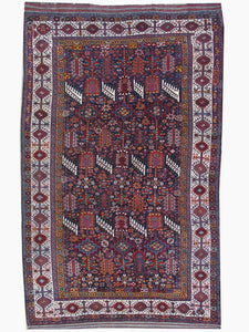 Antique Persian Shekarloo Ghashghai Tribal Rug        5'8"x 9'6"
