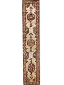 New Pakistan Hand-woven Antique Reproduction of a 19th Century Persian Serab Runner Rug  SOLD