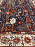 New Afghanistan Hand Knotted Antique Recreation Of 19th Century Persian Ghashghai 9’x 12’