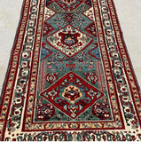 Afghanistan Hand Knotted Antique Recreation of 19 Century Persian Ghashghai 4’x 8.’ SOLD