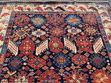 New Afghanistan Hand Knotted Antique Recreation Of Khamseh Tribal Oriental Rug 5’2”x 8’1”  SOLD