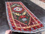 New Afghanistan Hand Knotted Antique Recreation of 18th Century Caucasian Oriental Rug 6’6”x 3’2”