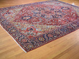 Antique Hand Knotted Persian Heriz Oriental Rug 12’x 15’6”