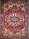 New Afghanistan Hand Knotted Antique Recreation of 19th Century Persian Serapi