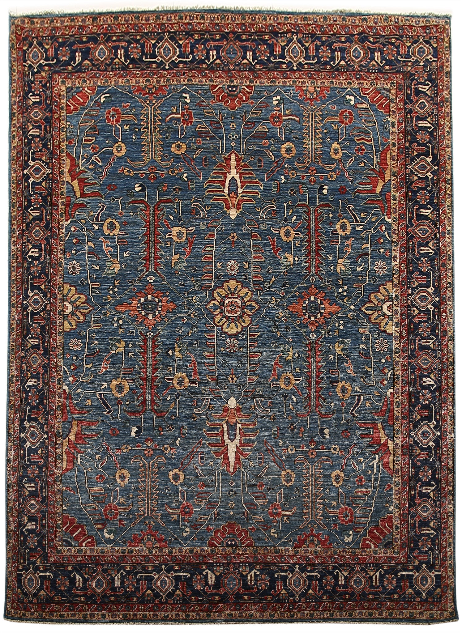 Sold at Auction: Hand Knotted Afghan Rug 2.5x4.5 ft #4687