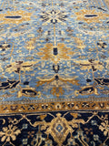 New Afghanistan Hand Knotted Recreation of 19th Century Persian Tabriz 9’x 12’