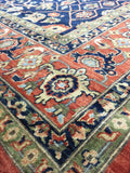 New Afghanistan Hand Knotted Antique Recreation Of 1900’s Persian Bidjar Oriental Rug  10”x 13’11”