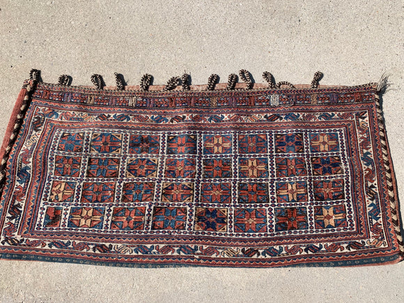 Antique Afshar Saddle/Tent Bag Tribal Oriental Rug