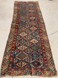 Late 1800’s Caucasian Moghan Oriental Rug. 3’3”x 8’9”. SOLD