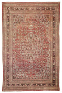 Antique Persian Tabriz Carpet           9'5"x 12'8"