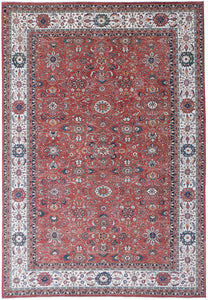 New Pakistan Hand-woven Antique Reproduction of a 19th Century Ferahan Carpet  12'1"x 17'9"