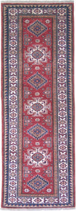 New Pakistan Hand-woven Antique Reproduction of a 19th Century Caucasian Kazak Rug Runner         SOLD