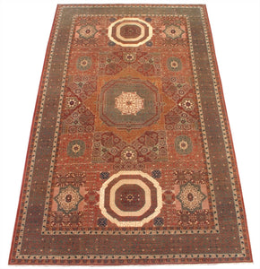New Pakistan Hand-woven Antique Reproduction of a Mamluk Carpet