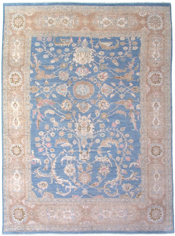 New Pakistan Hand-woven Antique Reproduction of a 19th Century Persian Sultanabad Carpet   8'6