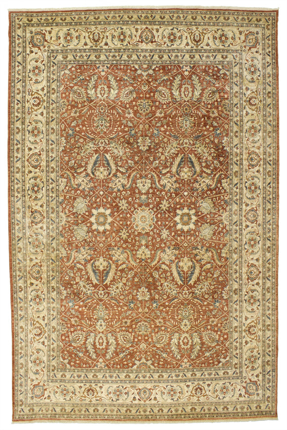 New Pakistan Hand-woven Antique Reproduction Of a 19th Century Persian Ferahan Carpet  8'x 10'7