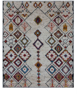 New Pakistan Hand-knotted Antique Recreation of Moroccan Antique Carpet       9'x 12'      SOLD