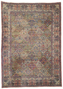 Antique Original Persian Kerman That Inspired so Many to Copy       9'6"x 13'6"