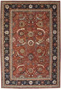 New Pakistan Hand-Knotted Antique Recreation of a 17th Century Persian Masterpiece     11'10"x 17'5"