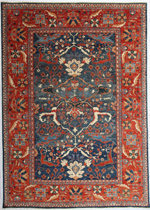New Hand-knotted Antique Recreation from Afghanistan. 19th Century Persian Sultanabad Design.   SOLD