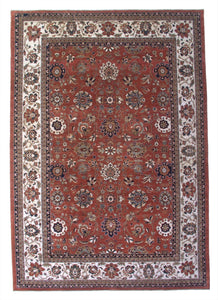 New Pakistan Hand-woven Antique Reproduction of a 19th Century Persian Carpet     9'10"x 14'1"