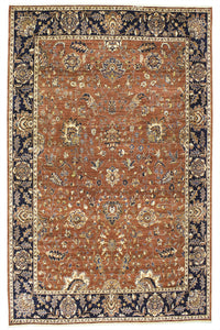 New Pakistan Hand-woven Antique Reproduction of a 19th Century Persian Carpet   7'11"x 10'