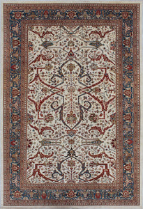 New Afghanistan Hand-woven Antique Reproduction of a 19th Century Persian Ferahan Carpet  4'x 6' - 13'x 19'