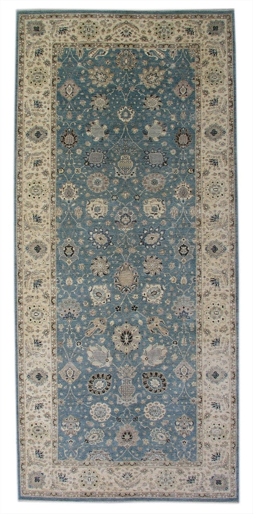 New Pakistan Hand-woven Antique Reproduction of a 19th Century Persian Carpet Runner   6'1