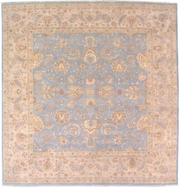 New Pakistan Hand-woven Antique Reproduction of a 19th Century Persian Carpet  10'x 10'2  SQUARE