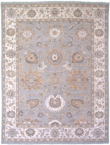New Pakistan Hand-woven Antique Reproduction of a 19th Century Persian Sultanabad Carpet   7'9"x 10'